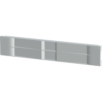 Schroff 19" Front Panel, Plastic, 1 U, Snap-In and Clip-On, ABS, RAL 7035, 10 Pieces