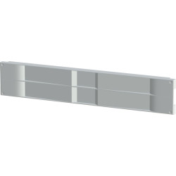 Schroff 19" Front Panel, Plastic, 1 U, Snap-In and Clip-On, ABS, RAL 7035, 10 Pieces