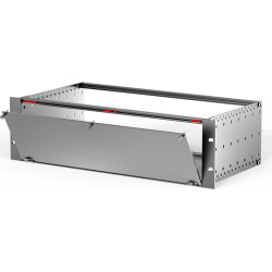 Schroff Front Panel Kit, Unshielded, Bottom Hinged, 4 U, 42 HP, 2.5 mm, Al, Anodized