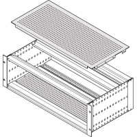 Schroff EuropacPRO Cover Plate for Bolting to Side Panel, SNCF, 84 HP, 55 mm