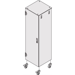 Schroff Varistar Castors With 2 Lockers, 400 kg