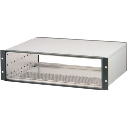 Schroff RatiopacPRO 19" Rack Mount Case, Retrofittable Shielding, 3 U, 84 HP, 375 mm