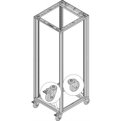 Schroff Novastar Castor, 300 kg, Conductive, ESD Resistance < 10 kOhm to EN 12528