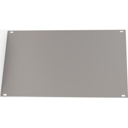 Schroff Front Panel, Unshielded, 3 U, 42 HP, 2.5 mm, Al, Anodized, Untreated Edges