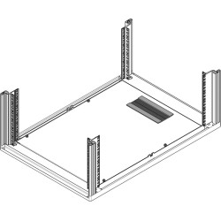 Schroff Novastar Brush Strip for Base Plate Single Piece With Cable Ducting