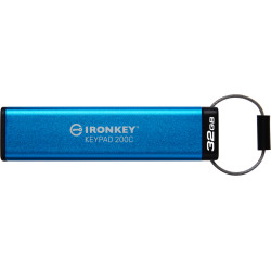 Kingston USB-Stick  32GB Kingston IronKey Keypad 200C AES-256 USB-C retail