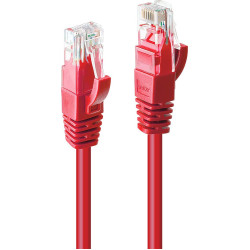 Lindy 2m Cat.6 U/UTP Network Cable, Red