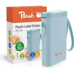 Peach PE110 etiķešu printeris Tieši temiskā 203 x 203 DPI 60 mm/sec Bezvadu Bluetooth
