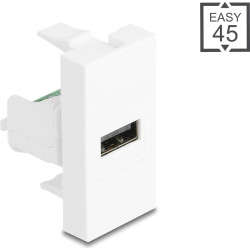 Delock Easy 45 Module USB 2.0 Type-A female to terminal block white