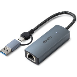 Lindy 43415 interfeisa centrmezgls USB 3.2 Gen 2 (3.1 Gen 2) Type-C 5000 Mbit/s Pelēks