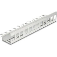 Delock Keystone Metal Holder 12 port for DIN rail and wall mounting
