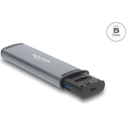 Delock USB 5 Gbps Card Reader with SD and Micro SD slot and Memory card storage compartments