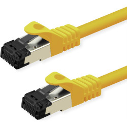 Value S/FTP Patch Cord Cat.8 (Class I), stranded, LSOH, yellow, 1 m