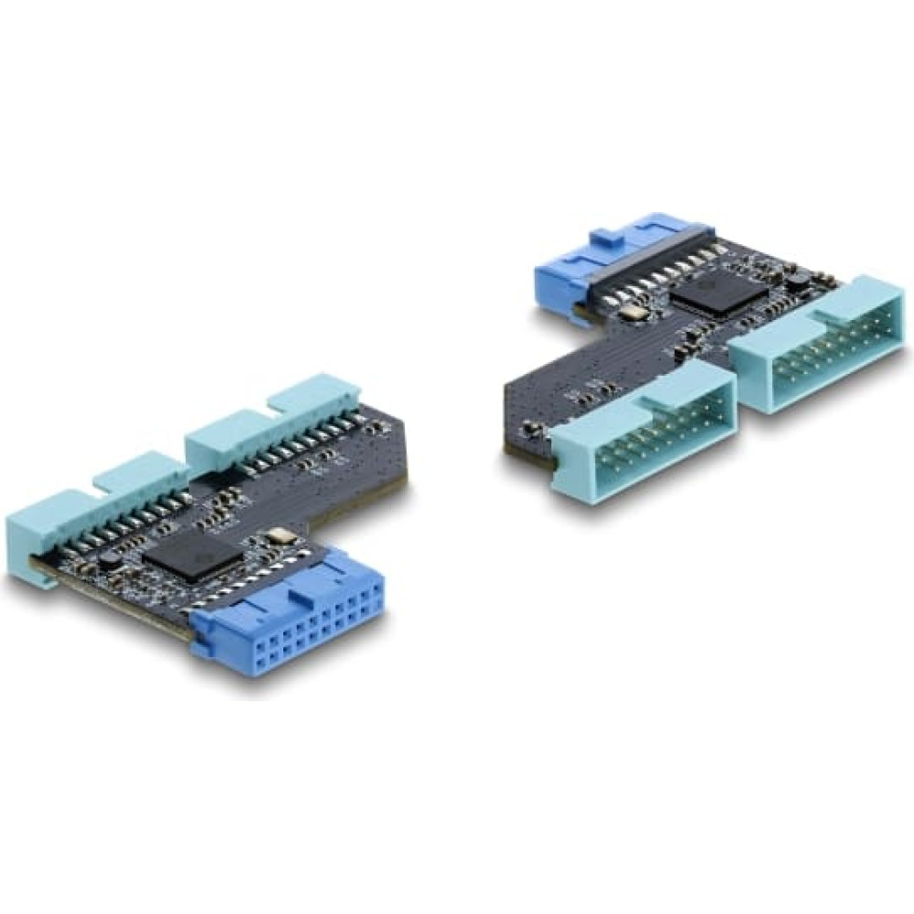 Delock USB 5 Gbps Hub 20 pin header female to 2 x USB 5 Gbps 20 pin header male