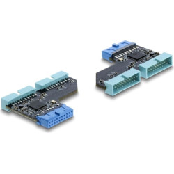 Delock USB 5 Gbps Hub 20 pin header female to 2 x USB 5 Gbps 20 pin header male