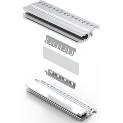 Schroff EMC Shielding Kit, Between Horizontal Rails, Stainless Steel, 84 HP