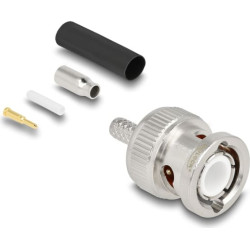Delock BNC plug for crimping RG-174 / RG-316 with matching shrink tube