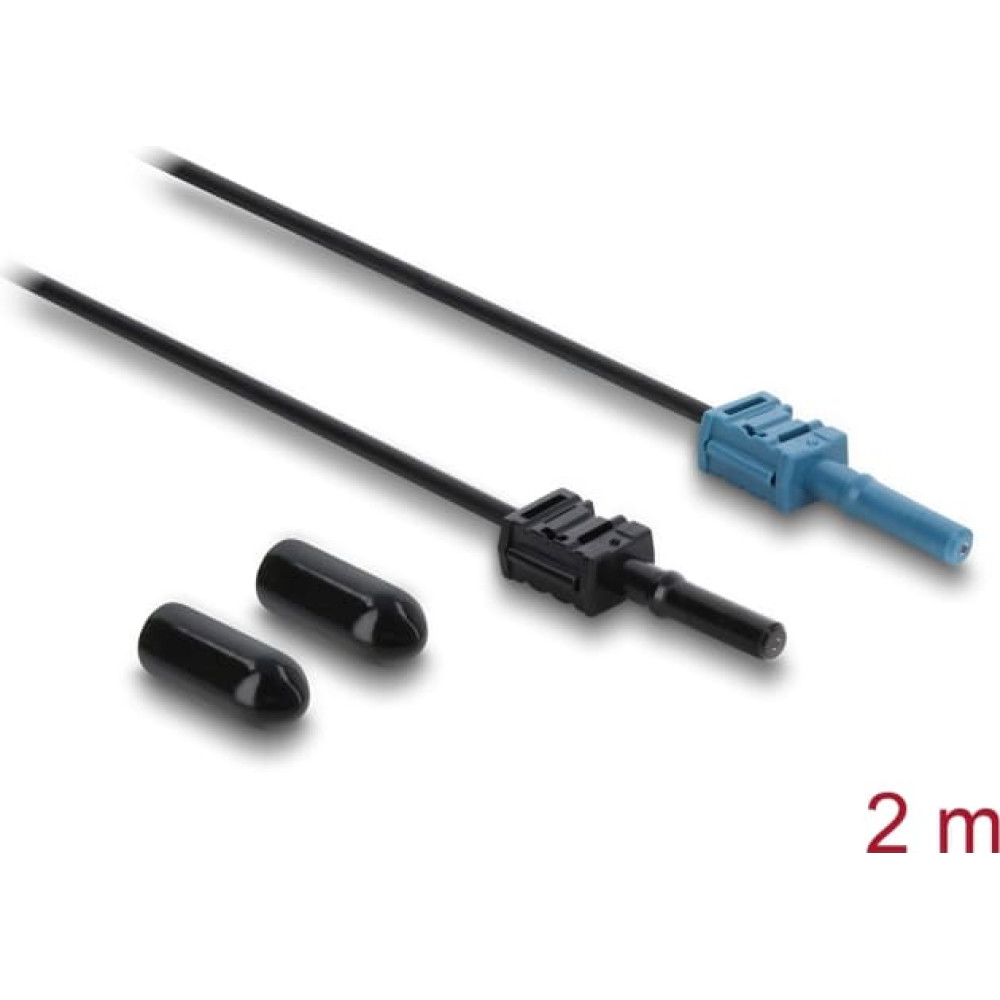 Delock Fibre Optic Plastic POF Cable HFBR 4531-4533Z Simplex male to Simplex male 2 m