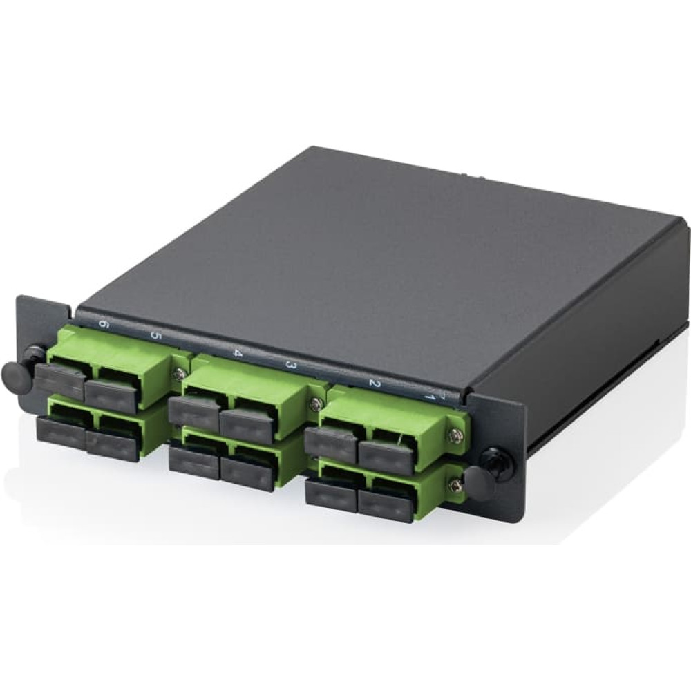 Digitus MPO cassette, singlemode OS2, SC/APC DX, SC/APC to MPO, for 3 cassette fields