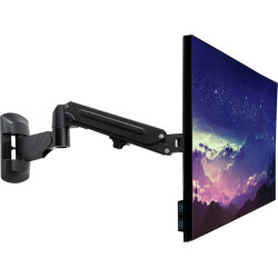 Lindy Wall Mounted Single Gas Arm Display Mount - Black