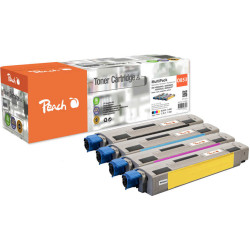 Peach 112482 tonera kārtridžs 4 pcs Saderība Melns, Tirkīzzils, Fuksīns, Dzeltens