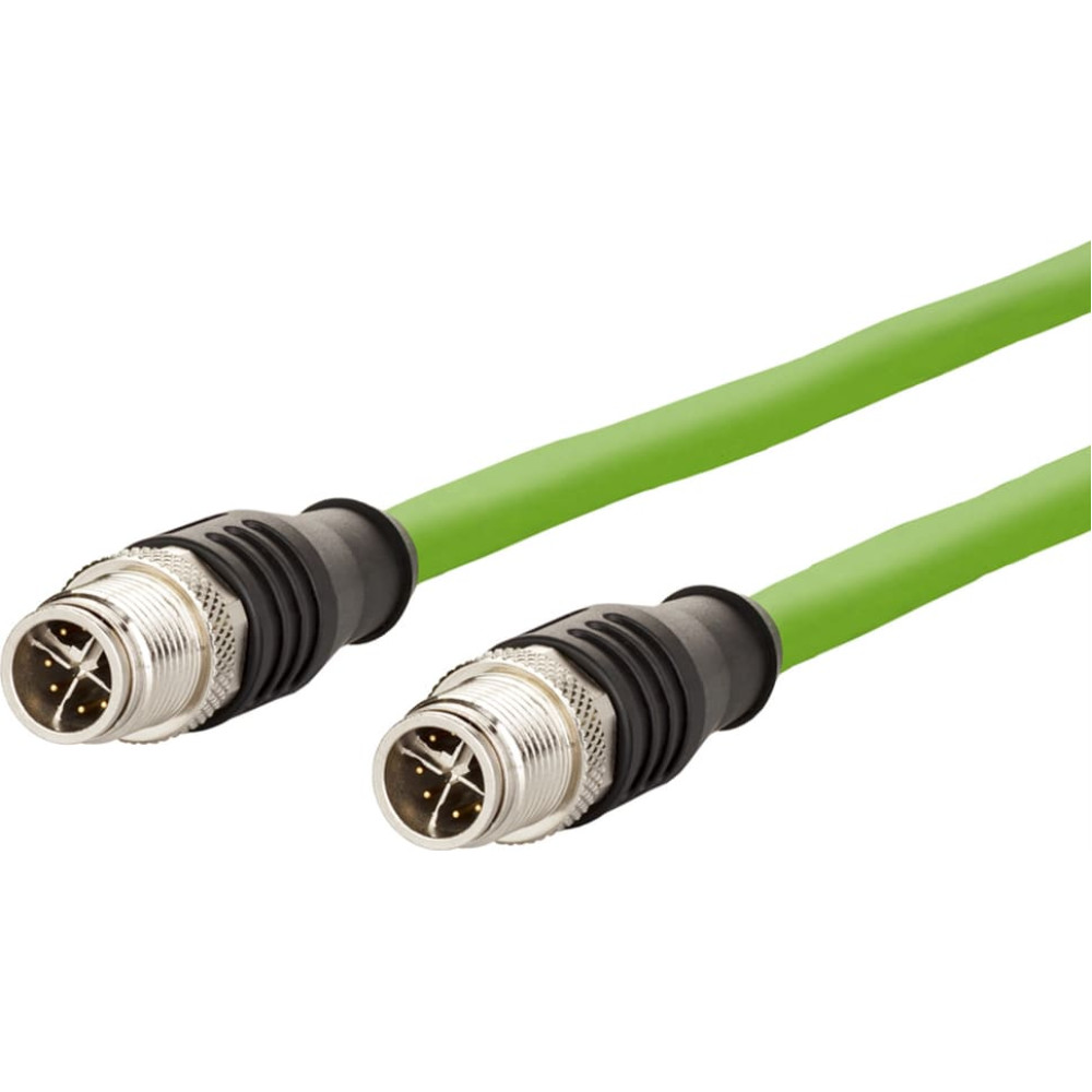Metz Connect Verbindungsleitung M12 ST-M12 ST, 8-pol X-kodiert, gerade-gerade, 5 m
