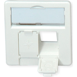 Teleg&auml;rtner Karl G&auml;rtner  TELEG&Auml;RTNER Faceplate for Telecommunications Outlets, alpine white