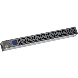 Bachmann BN0500 19 inch 1U 8xC19, Power 2.0m CEE7/7