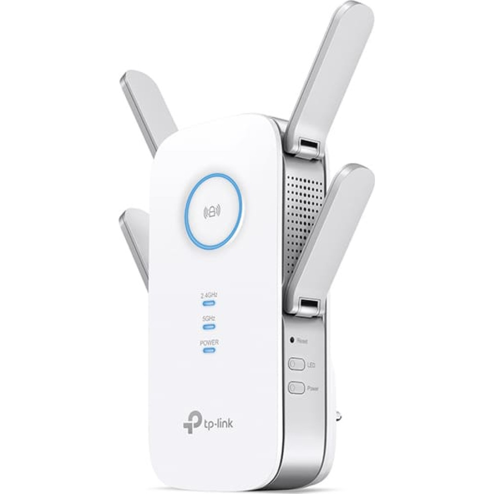 Tp-Link RE650 tīkla pagarinātājs Tīkla raidītājs Balts 10, 100, 1000 Mbit/s