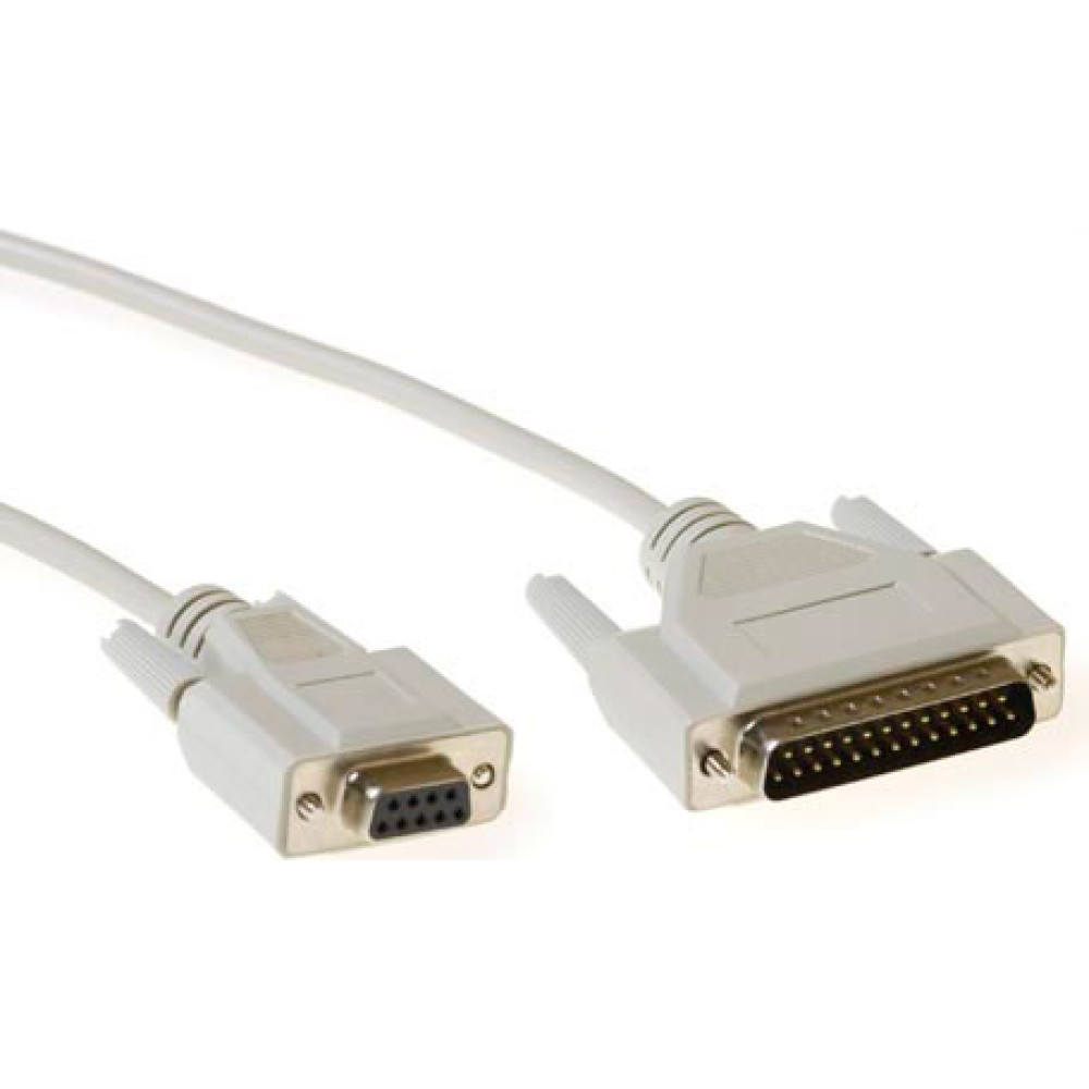 ACT SER CABLE DB09F/DB25M    1.80M