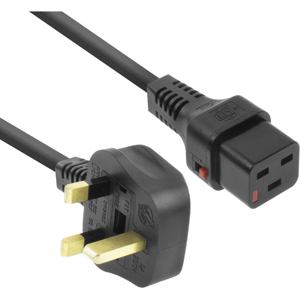 ACT POWERCORD UK-C19 LOCK    2.00M