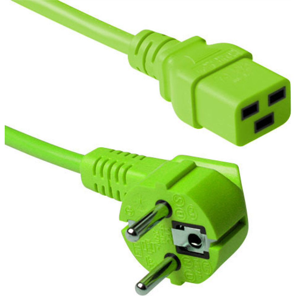 ACT POWERCORD SCHUKO-C19 GRN 0.60M