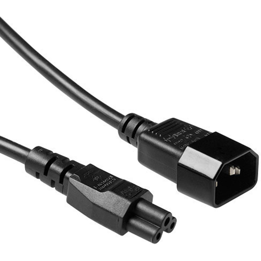 ACT POWERCORD C14 - C5 BK  0.50M