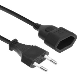 ACT POWERCORD EURO EXT BK 0.2M
