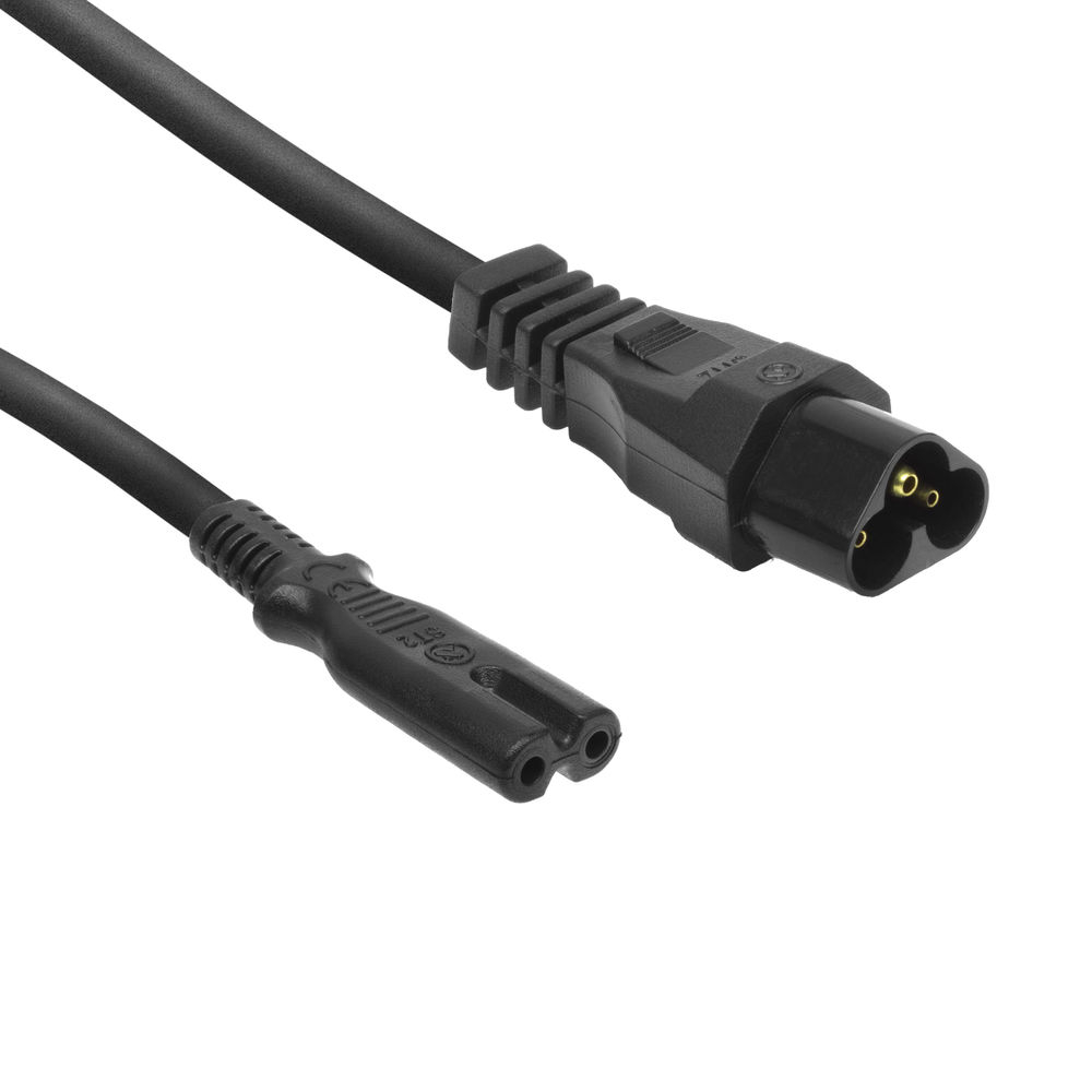 ACT POWERCORD C6 - C7 BK 0.2M