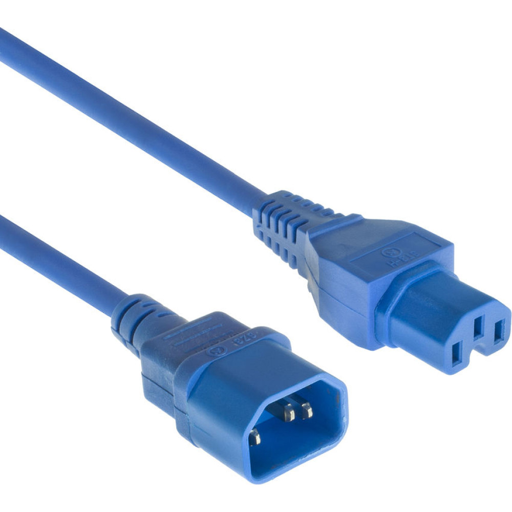 ACT POWERCORD C14-C15 BU 2.00M