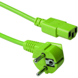 ACT PWRCORD CEE7/7 ANG-C13 GN 5.0M