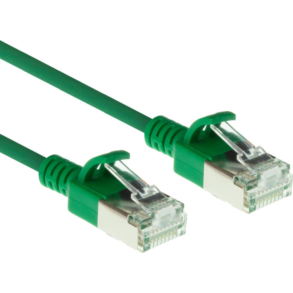 ACT CAT6A U/FTP SLIMLINE GN 2.00M