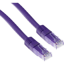 ACT CAT6A U/UTP PURPLE       0.50M