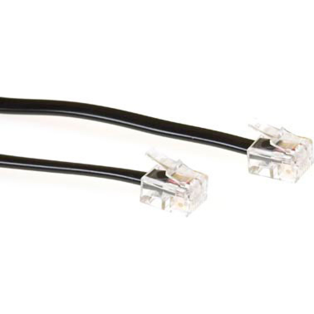 ACT RJ11-RJ11 CABLE BLACK    1.00M