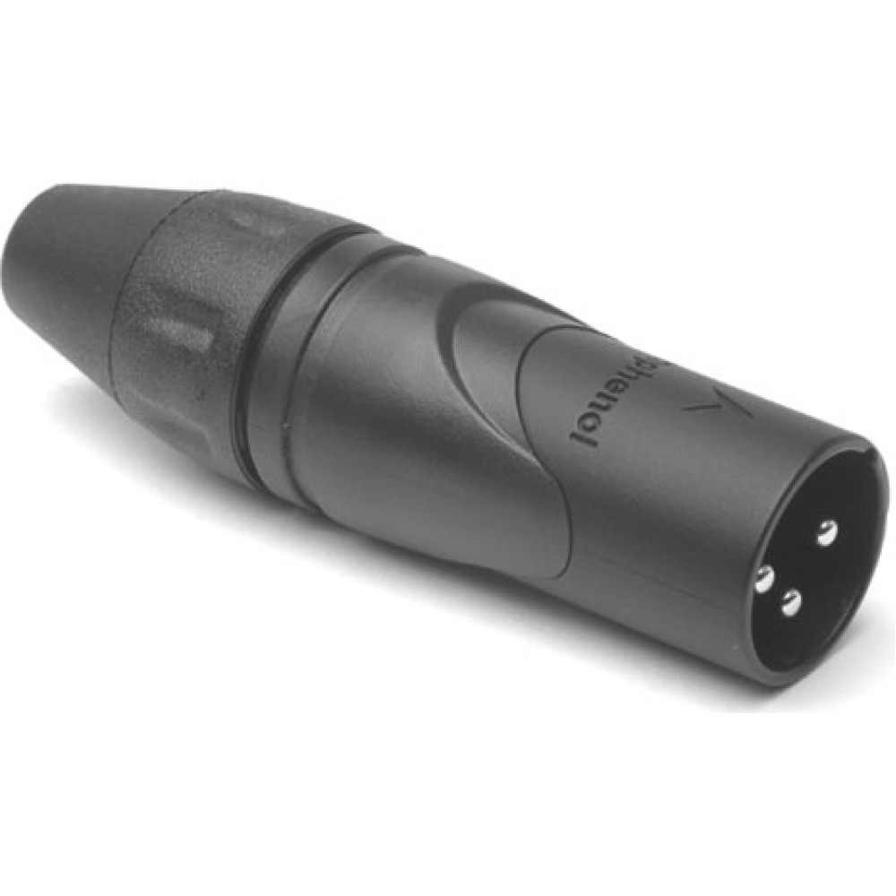 Amphenol XLR-3 AX CONNECTOR MALE BK