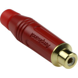 Amphenol RCA FEMALE PLUG RED