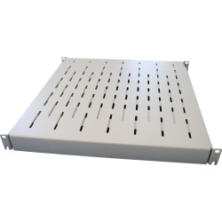 Apranet VARIplain 19"-Fachboden 1HE tiefenvariabel, grau