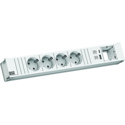 Bachmann CONI 4xCEE7/3 1xUSB A/C 22W 1xCM 0.2m GST18 RAL9010