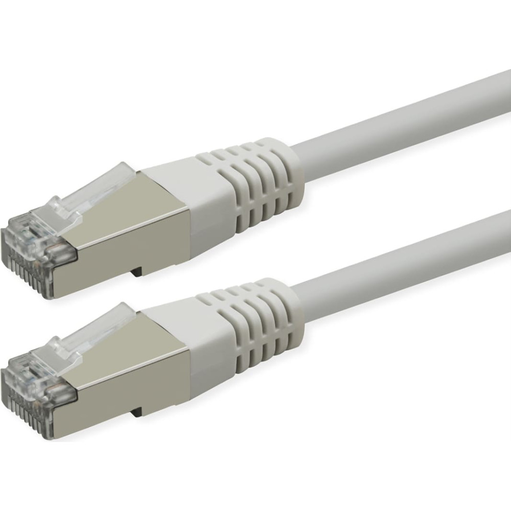 Roline S/FTP (PiMF) Patch Cord, Cat.6 (Class E), PoE, white, 10 m