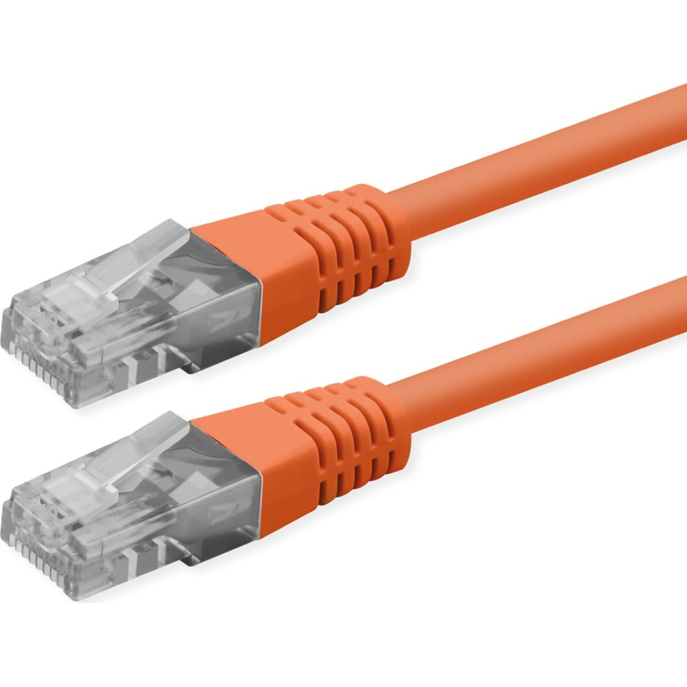 Roline UTP Patch Cord, Cat.6 (Class E), PoE, orange, 0.5 m