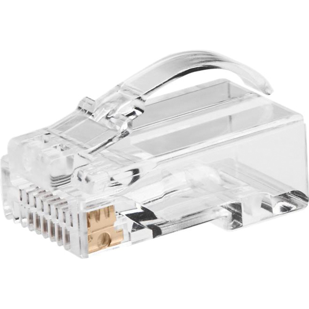 Roline Cat.6A (Class EA) Modular Plug, easy pass-through, for solid and stranded wire, unshielded, 10 pcs.