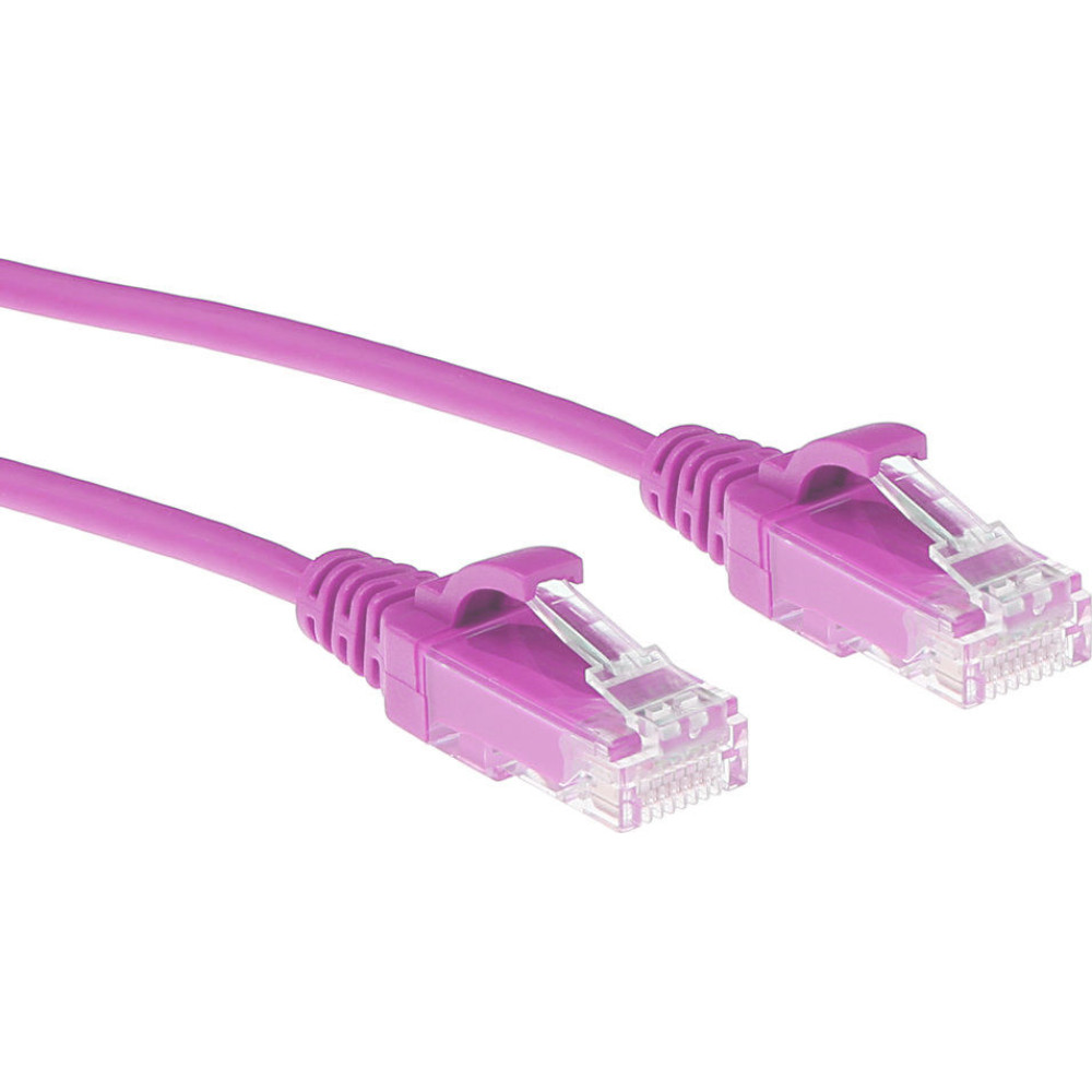 ACT CAT6 U/UTP SLIMLINE PK 0.25M