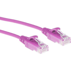 ACT CAT6 U/UTP SLIMLINE PK 0.25M