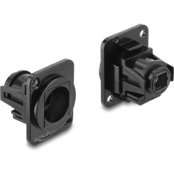 Delock D-Type Module TOSLINK female to TOSLINK female metal black